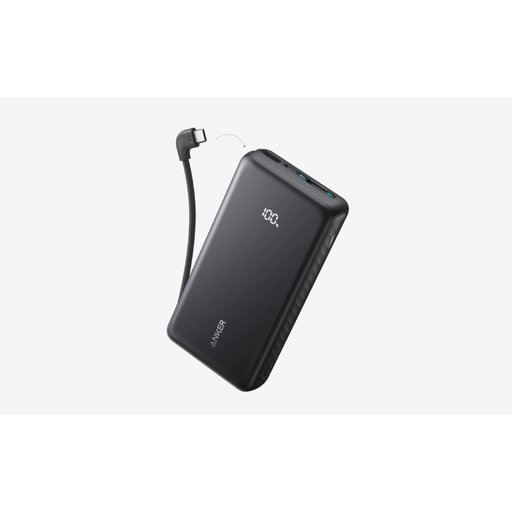 بور بانك أنكر زولو (20K، بقوة 22.5 واط، مع كيبل USB-C مدمج) Anker Zolo Power Bank (20K, 22.5W, Built-In USB-C Cable)