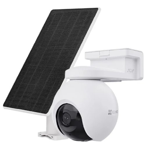 كاميرا مراقبة خارجية EZVIZ EB8 Pro 4G بدقة 4K مع حركة بانورامية ولوح شمسي 8W EZVIZ EB8 Pro 4G 4K (8MP) Pan & Tilt Battery Camera Kit with Solar Panel