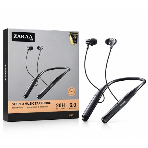 سماعة رقبة من زارا ZE111 ZARAA STEREO MUSIC EARPHONE