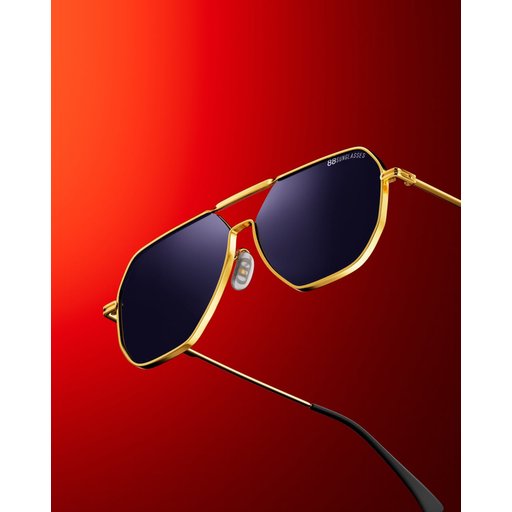نظارات طلاء ذهب عيار 18-C100 18 Gold Plated-C-100