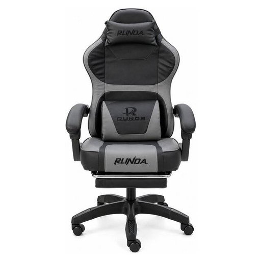 كرسي ألعاب روندا RD-6073 باللون الأسود والرمادي Runda RD-6073 Gaming Chair (Black Grey)