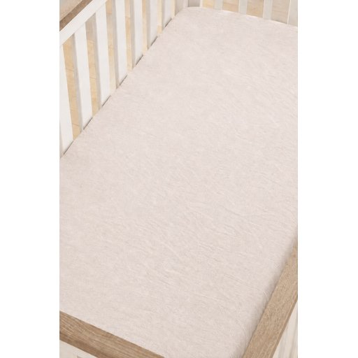 شرشف سرير مطاطي 90x190 سم - بيج Fitted Bed Sheet 90x190 cm - Beige
