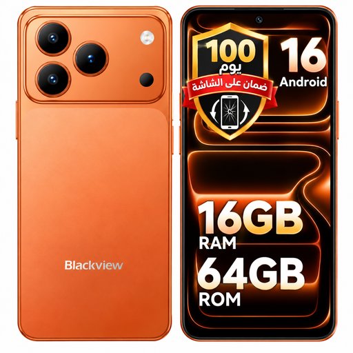 بلاك فيو 7 سي ذاكرة 64 4 كيكا بايت ضمان 100 على الشاشة BLACK VIEW 7C 64 4GB