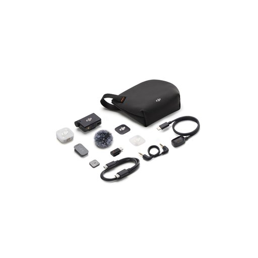 مايك لاسلكي DJI Mic Mini 2 مرسل واحد ومستقبل واحد DJI Mic Mini 2 (1TX + 1RX)