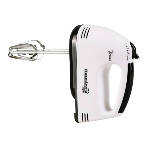 خلاط يدوي هاوسبيرج Hausberg – أسود/أبيض Hausberg HB-4112NG Hand Mixer - Black/White