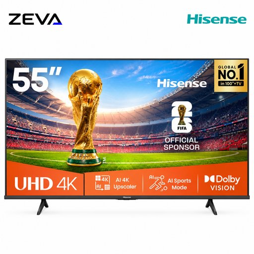 تلفزيون هايسنس سمارت 55 بوصة بدقة 4K UHD مع تقنية Dolby Vision ونظام VIDAA Hisense 55-Inch 4K UHD Smart LED TV with Dolby Vision and VIDAA OS