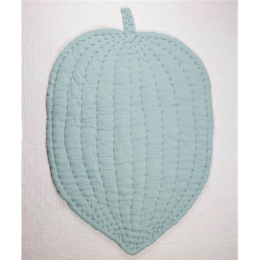 Muslin Leaf Baby Play Mat Mınt Df - Mint Green 105x80 cm