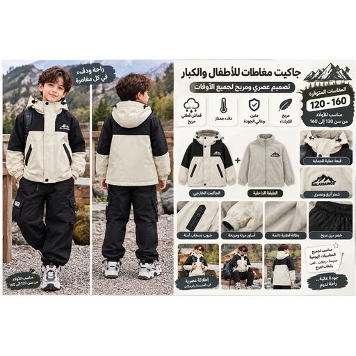 سترة أطفال مقاومة للرياح Kids' Windbreaker Jacket