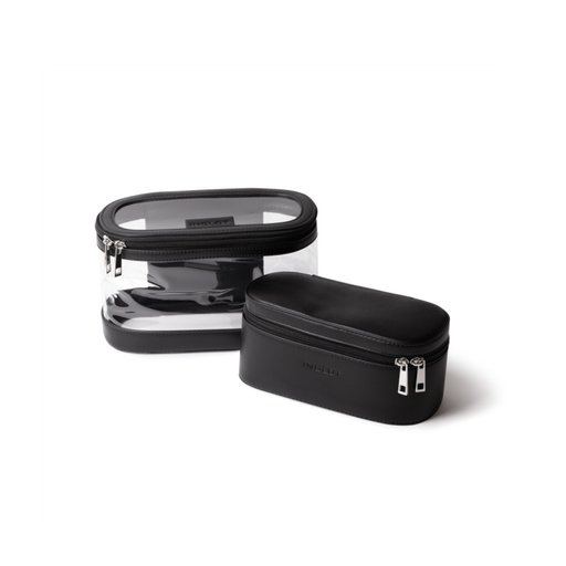 انجلوت مجموعة حقائب المكياج بأحجام مختلفة باللون الاسود INGLOT Cosmetic Bag Set - Black