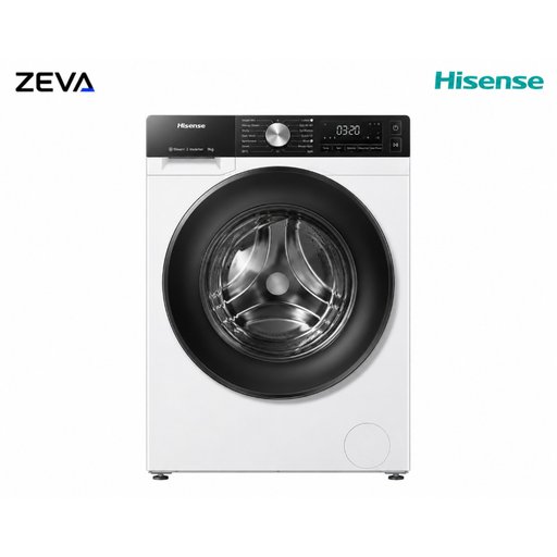 غسالة هايسنس 9 كغم بفتحة أمامية مع Steam Refresh وتقنية Wi-Fi ConnectLife Hisense 9kg Front Load Washing Machine with Steam Refresh and Wi-Fi ConnectLife