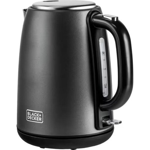 غلاية كهربائية من بلاك+ديكر SSJC175-B5 بسعة 1.7 لتر باللون الأسود والرمادي 2200 واط Black&Decker SSJC175-B5 Electric Kettle 2200W 1.7L Black/Grey
