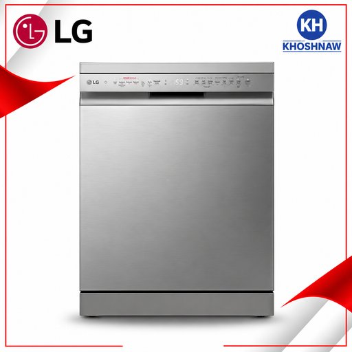 غسالة صحون إل جي 14 طقم بتقنيتي TrueSteam وQuadWash LG 14-Place Dishwasher with TrueSteam & QuadWash