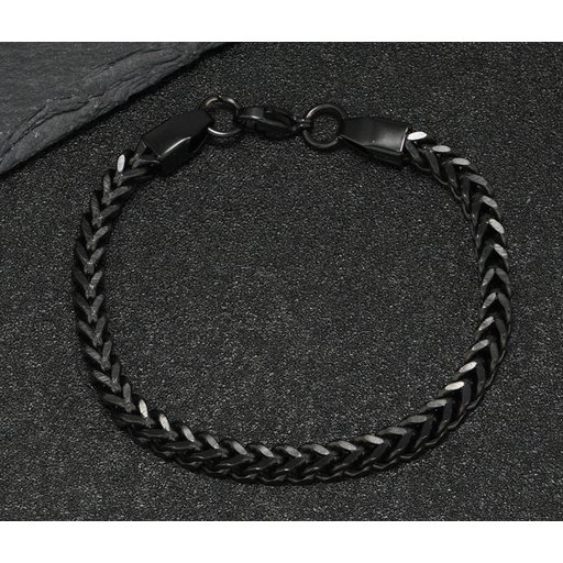 سوار سلسلة اسود Black chain bracelet