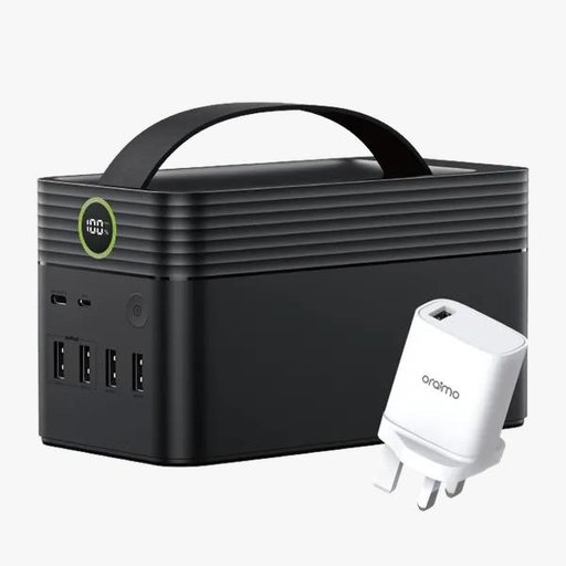 طقم باور بانك أورايمو 60 ألف مللي أمبير/ساعة 222 واط/ساعة أسود Oraimo Power Bank kit 60K mAh 222 Wh Black