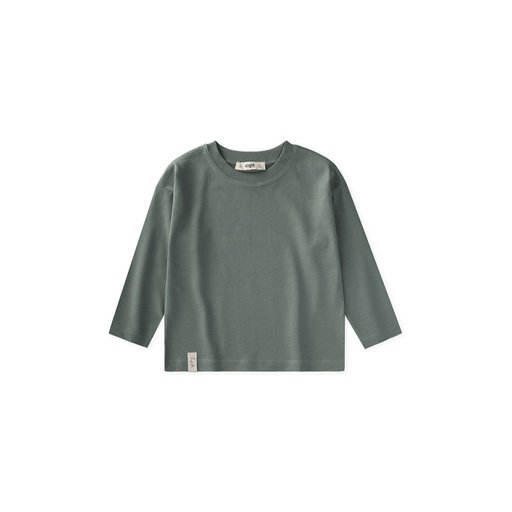 تي شيرت أطفال بيزك موسمي قطن 100% - أخضر كاكي (2-10 سنوات) Kids' Basic Seasonal T-Shirt 100% Cotton - Khaki Green (2-10 Years)
