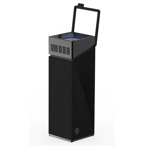 مكبر صوت بوغاني Brief TT محمول بتقنية البلوتوث مع إضاءة RGB BUGANi Brief TT Portable Bluetooth Speaker with RGB Lighting Effect Silver