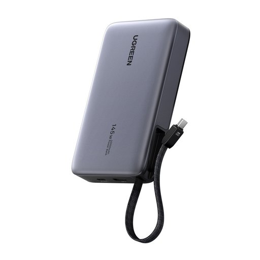 بنك طاقة UGREEN Nexode بقوة 145 واط وسعة 20000 مللي أمبير UGREEN Nexode 145W 20000mAh Power Bank with Built-in Cable