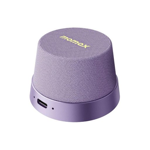 سماعة مومكس فايب جو اللاسلكية المغناطيسية المحمولة – بنفسجي Momax Vibe Go Magnetic Wireless Speaker (Purple)