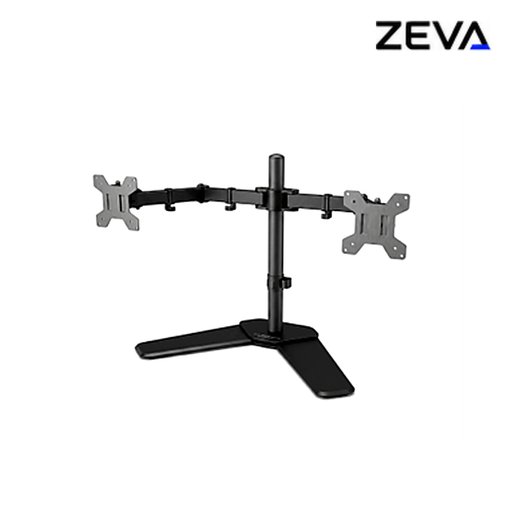 ستاند مونيتور منضدي مزدوج للشاشات من 15 إلى 33 إنج، يتحمل وزن 8 كغم Dual Monitor Desk Stand for 15–33 Inch Screens, 8kg Load Capacity