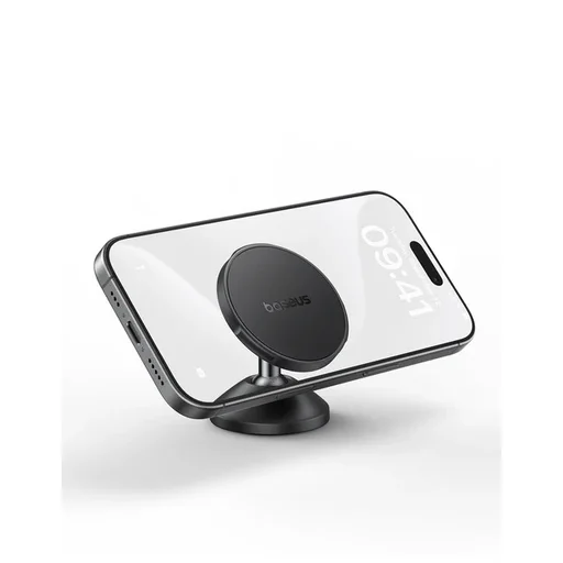 حامل السيارة المغناطيسي Baseus GoTrip DCI Small Ears (النوع العمودي) - لون أسود كوني (Cosmic Black) Baseus GoTrip DCI Small Ears Magnetic Car Mount (Vertical type) Cosmic Black