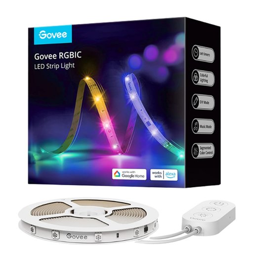 شريط إضاءة ذكي جوفي RGBIC بطول 5 متر Govee RGBIC LED Strip Lights 5M