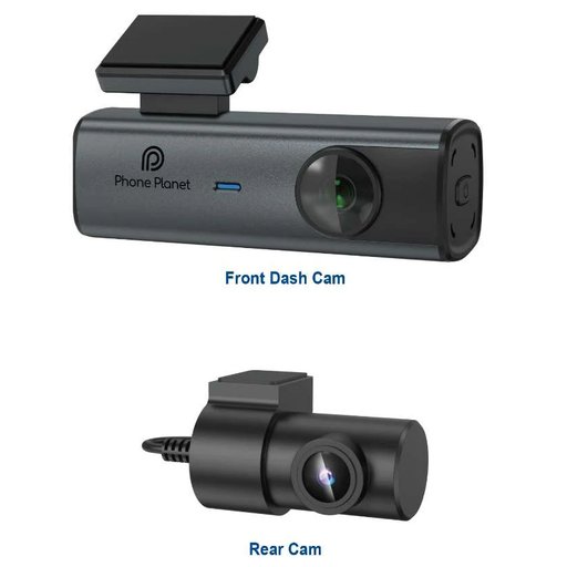 كاميرا سيارة بعدستين 4K و1080P من فون بلانيت PP-DC08 Phone Planet PP-DC08 Dual-Lens 4K & 1080P Dash Cam