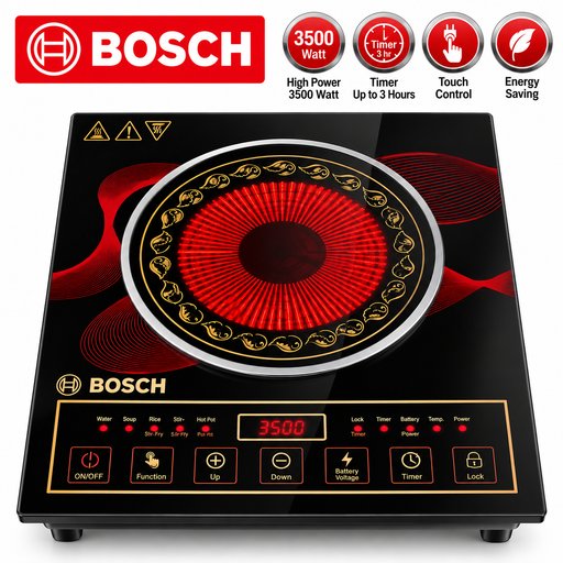 طباخ كهربائي بالأشعة تحت الحمراء بوش 3500 واط BOSCH  Infrared Cooker  3500W