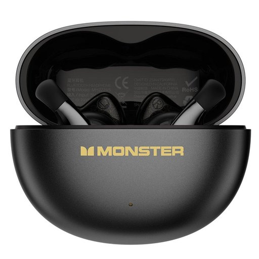 سماعات مونستر AC225 لاسلكية بتصميم مفتوح للأذن – أسود Monster AC225 Open-Ear Wireless Earbuds – Black
