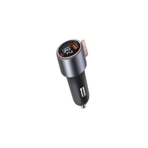 سماعة أذن ستيريو MC لنوع C باللون الأسود MC 75W1C+1A PD Fast Car Charger Black