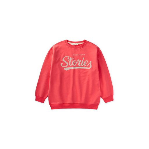 سويت شيرت شتوي بناتي مطبوع من 8-12 سنة - مرجاني Printed Girls' Winter Sweatshirt 8-12 Years - Coral