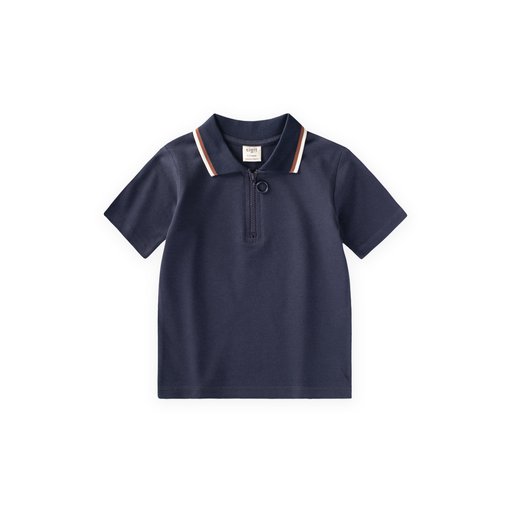 تي شيرت بولو للأطفال 2-10 سنوات - كحلي Kids' Polo T-Shirt 2-10 Years - Navy Blue