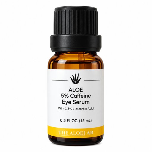 ذا ألو لاب سيروم الكافيين 5% لمحيط العين لتخفيف الانتفاخ والهالات السوداء The AloeLab Aloe 5% Caffeine Eye Serum