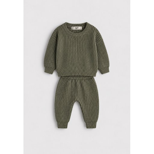 طقم تريكو سلانيك للأطفال 1-5 سنوات - أخضر نعناعي Selanik Knitwear Set for Kids 1-5 Years - Mint Green