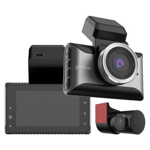 داش كام داهوا S10 أمامية 4K وخلفية 1K لتسجيل الطريق Dahua S10 Dash Cam 4K + 1K