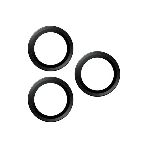 واقي عدسات الكاميرا بحلقات سوداء للاي فون 17 برو واي فون 17 برو ماكس Black Lens Protector - Rings