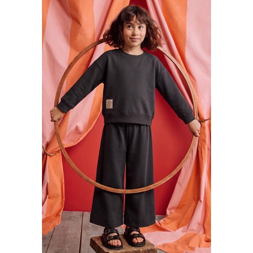 طقم سويت شيرت للأطفال 8-12 سنة - أنثراسيت Kids' Sweatshirt Set 8-12 Years - Anthracite