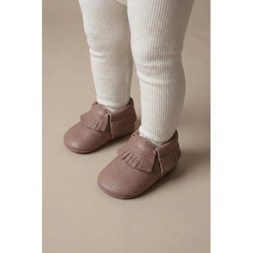 حذاء أطفال جلد نحاسي مقاس 17-21 Copper Leather Baby Shoes Size 17-21