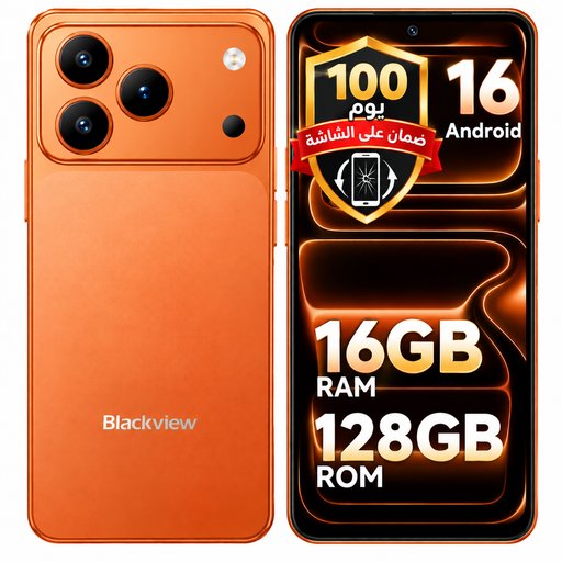 بلاك فيو 7 سي ذاكرة 128 4 كيكا بايت ضمان 100 على الشاشة BLACK VIEW 7C 128 4GB