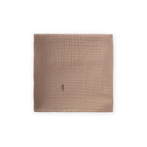 بطانية أطفال موسلين مطرزة 90x100 سم - لون فيزون Embroidered Muslin Baby Blanket 90x100 cm - Vizon