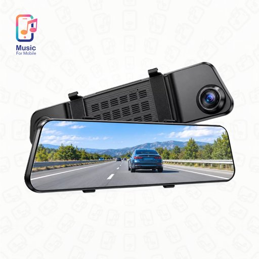 كاميرا مرآة السيارة الذكية - تصوير 4K الترا إتش دي Streaming Media Mirror Dash Cam - 4K Ultra HD