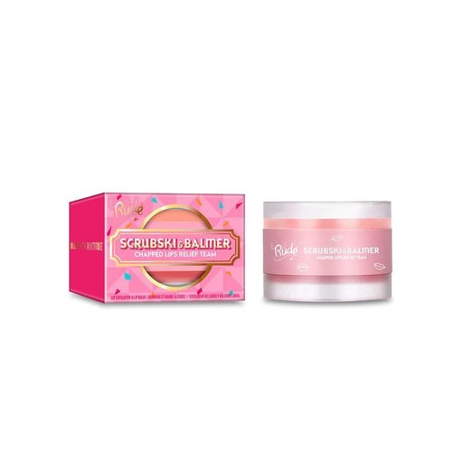 رود مقشر ومرطب للشفاه بنكهة الجريب فروت RUDE Scrubski & Balmer Lip Exfoliator and Lip Balm - Grapefruit