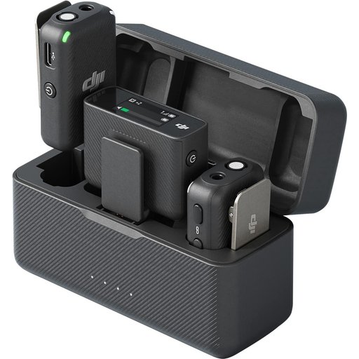 DJI Mic Mini 2 ميكروفون لاسلكي – 2 مرسل + 1 مستقبل + علبة شحن DJI Mic Mini 2 Wireless Microphone – 2 TX + 1 RX + Charging Case