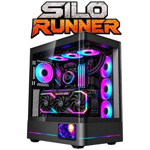 تجميعة ألعاب سايلو رانر | معالج رايزن 5 7600X، كارت شاشة RX 9060 XT 16GB، رام 32GB DDR5، تخزين 1TB NVMe، لون أسود Silo Runner Gaming PC | AMD Ryzen 5 7600X, Sapphire Pulse RX 9060 XT 16GB, 32GB DDR5, 1TB NVMe, Black Case