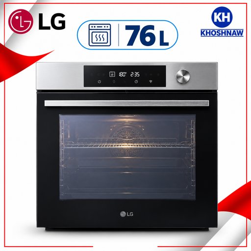 فرن إل جي كهربائي مدمج 76 لتر مع تقنية InstaView وAir Fry LG 76L Built-in Electric Oven with InstaView and Air Fry