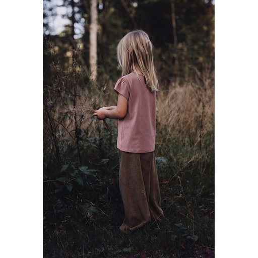 توب تونيك قطني للأطفال 4-12 سنة - نحاسي Kids' Cotton Tunic Top 4-12 Years - Copper