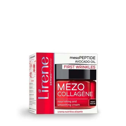 ليرين ميزو كولاجين كريم التجاعيد ليلي ٥٠ مل Lirene Mezo Collagen Nourishing & Smoothing Night Cream 50ml