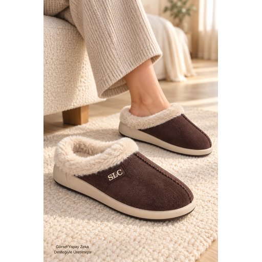 شبشب منزلي نسائي شتوي Muggo BLADE مبطن بالفرو ونعل مريح - بني Muggo BLADE Women's Winter Home Slippers - Fur Lined, Comfortable Sole - Brown