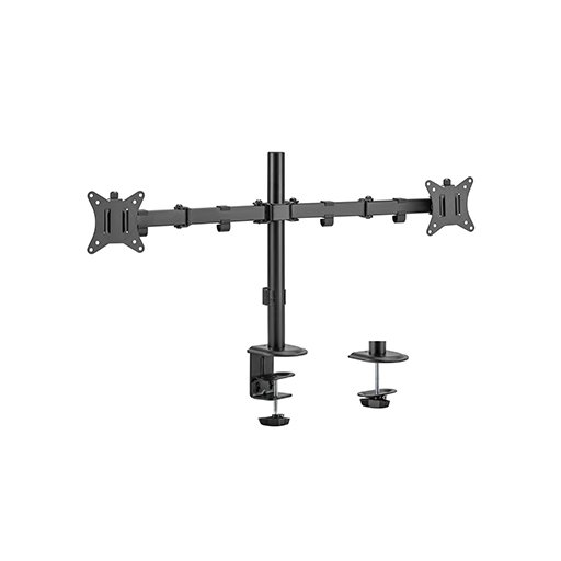 حامل شاشتين مكتبي متحرك من الفولاذ LDT66-C024 LDT66-C024 Dual-Monitor Steel Articulating Monitor Mount