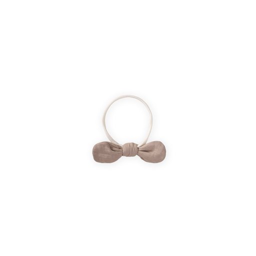 باندانا شعر للأطفال بشريط رفيع - لون فيزون Baby Hair Bandana with Thin Ribbon - Mink Color