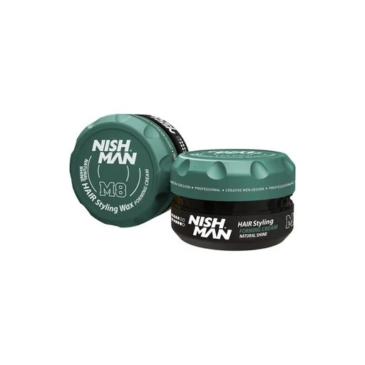 كريم نيشمان تشكيل وشمع لتصفيف الشعر ولمعان طبيعي Hair Styling Wax Forming Cream - Natural Shine M8